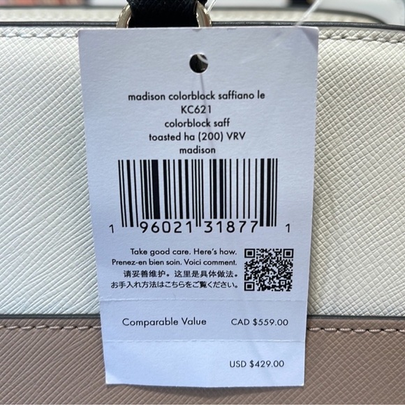 Kate Spade Madison Colorblock Saffiano Leather Medium Satchel
Tstd Hazelnut
NWT - Picture 7 of 16